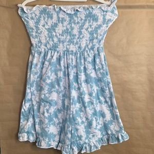 Tie Dye Blue Romper , size XL